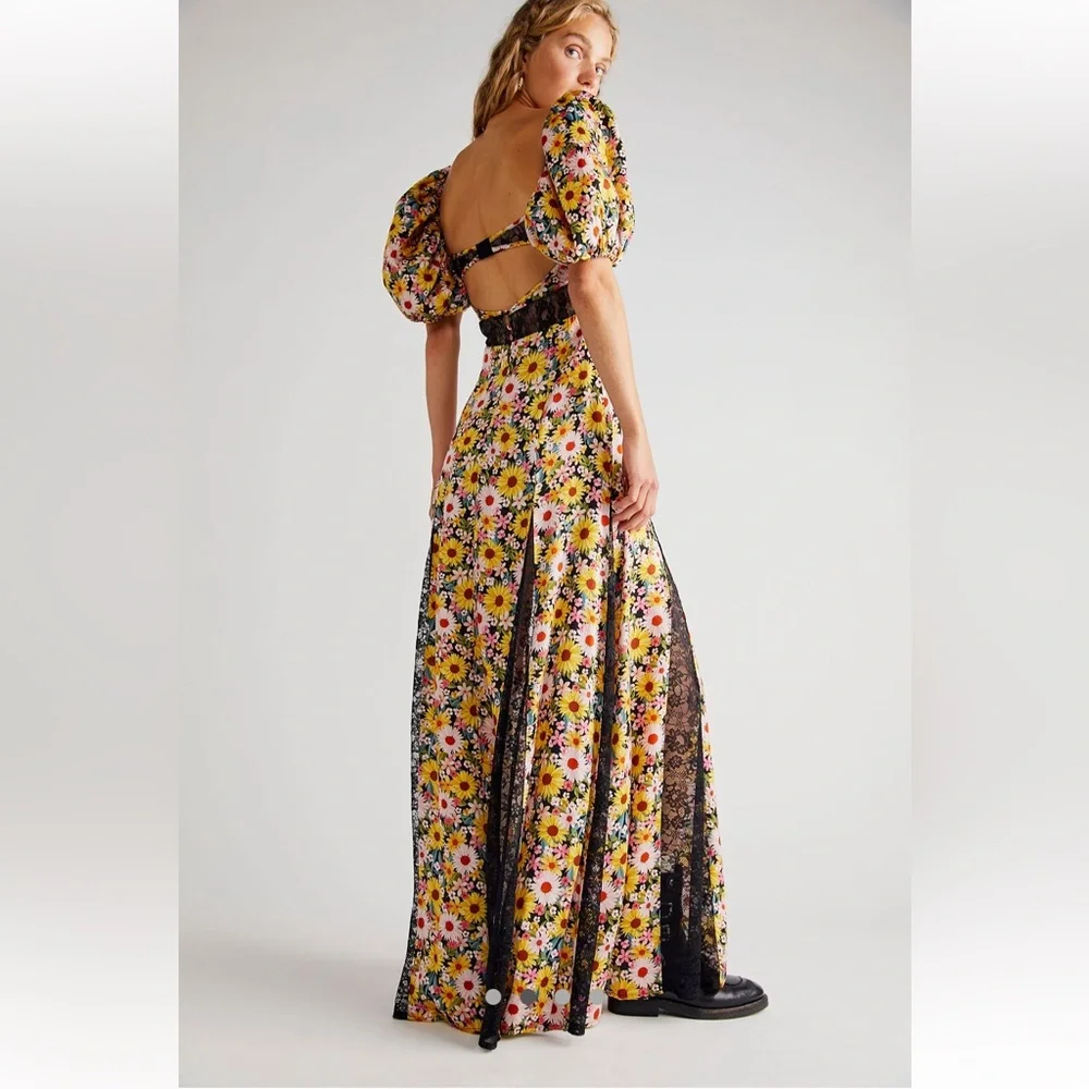 NWT For Love and Lemons Sylvia Maxi Dress - Picture 4 of 6